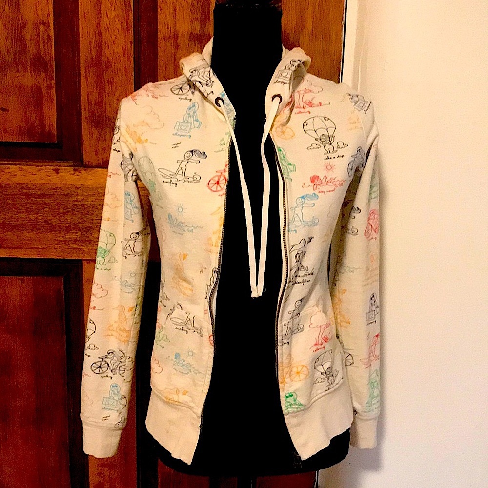 Cute “Fun Stuff” Zip Hoodie